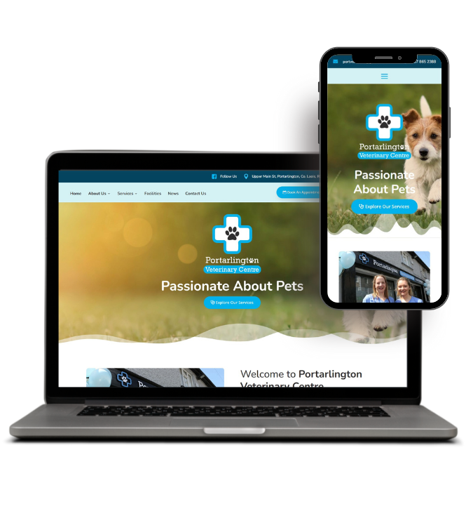 portvetcentre.ie - web design client